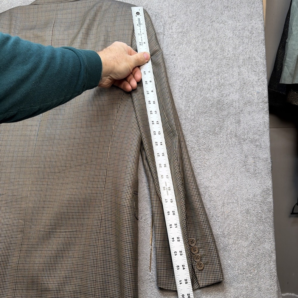 Canali Blazer 40R Silk Wool Brown Sport Coat Made in Italy - Picture 10 of 11